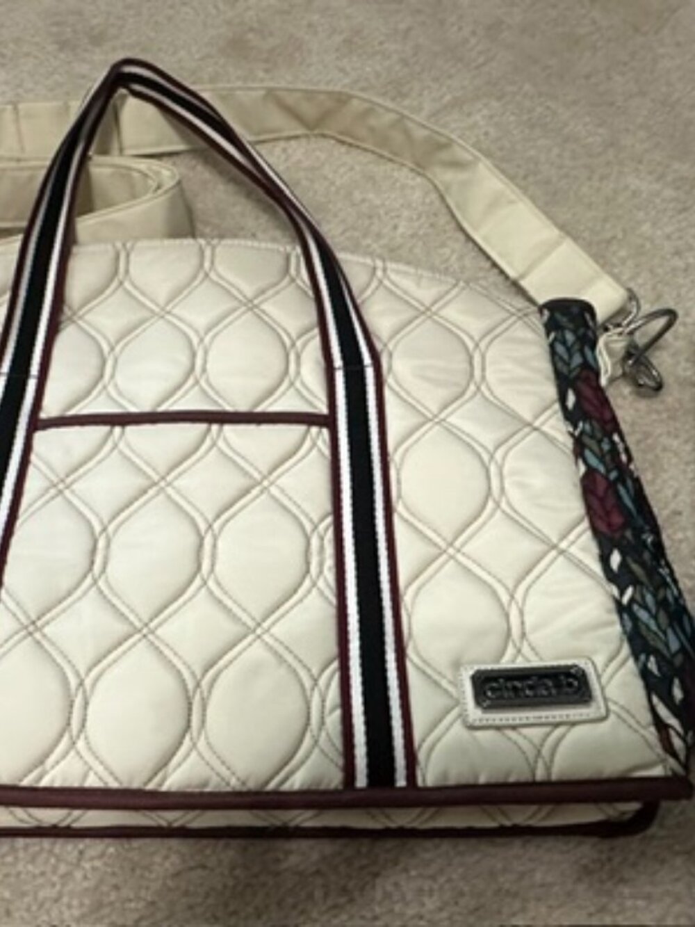 Cinda B Laptop Tote Bag & Matching Padfolio in Autumn Night Print